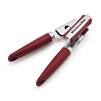 KitchenAid Gourmet Soft Grip Can Opener with Magnet, Red