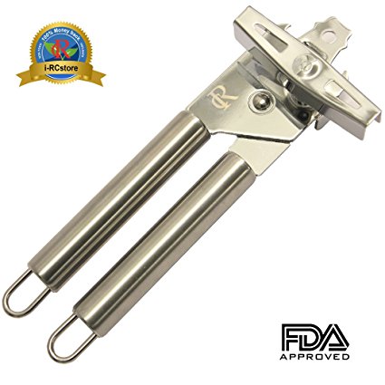 RC Deluxe manual Can Opener with Stainless Steel Grips