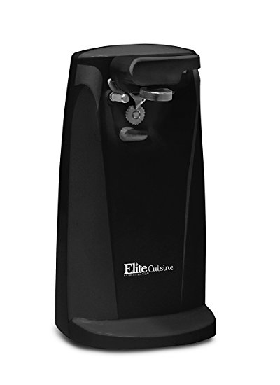 Elite Cuisine ERH-6101 Deluxe Extra Tall Can Opener, Black